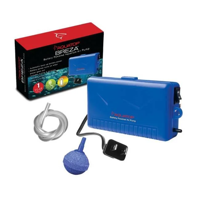 Aquatop Breza Battery Powered Air Pump with AC Power Failure Sensor