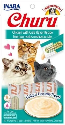 Inaba Churu Purée Chicken with Crab Flavor Cat Treats