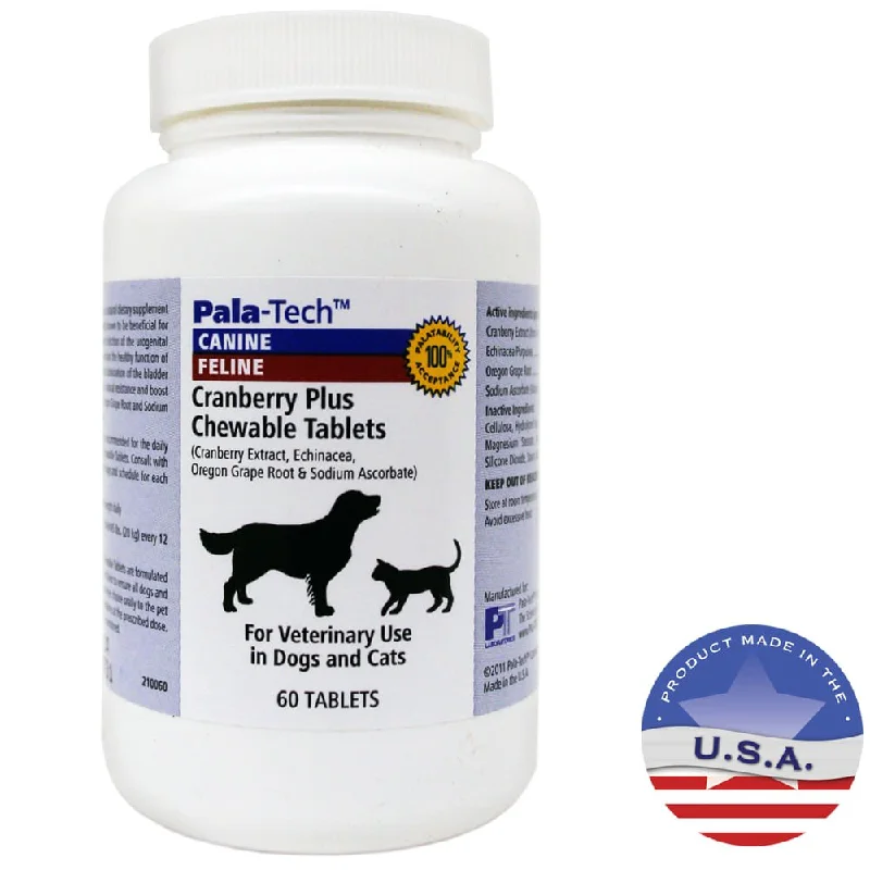 Pala-Tech Cranberry Plus Chewable Tablets, 60 ct