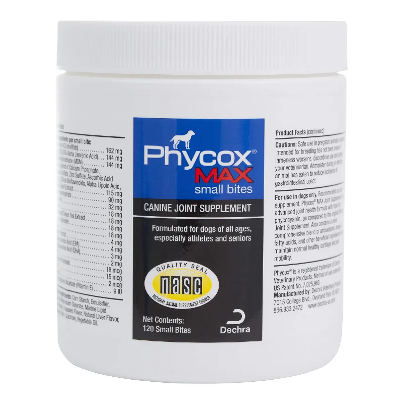 Phycox Max Canine Small Bites, 120 ct