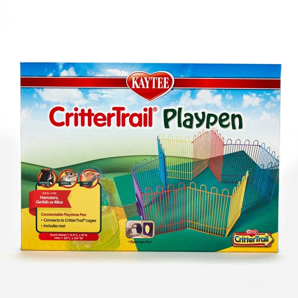 SUPER PET CRITTERTRAIL PLAYPEN WITH MAT