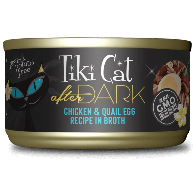 Tiki Cat® After DarkTM Chicken & Quail Egg Recipe in Broth