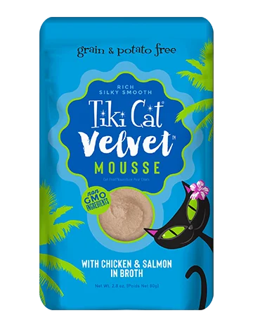 Tiki Cat® Velvet MousseTM Chicken & Salmon in Broth