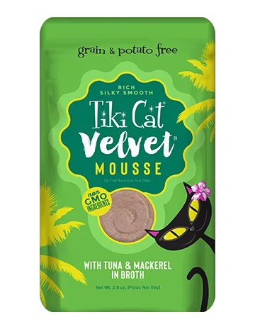 Tiki Cat® Velvet MousseTM Tuna & Mackerel in Broth