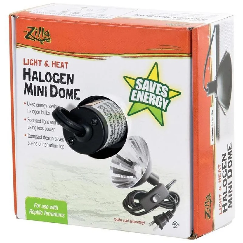 Zilla Halogen Mini Dome Fixture Light & Heat Dome