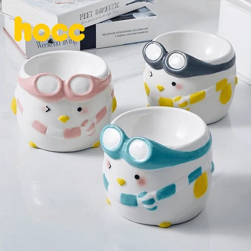 Ceramic Pet Bowl - Penguin Series - Pilot