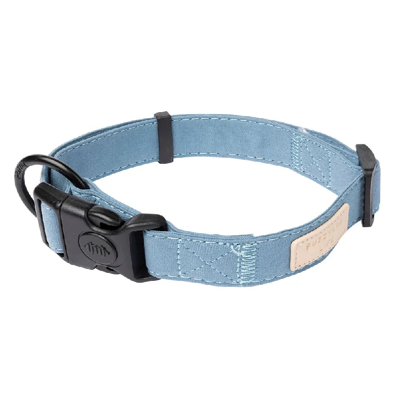 Fuzzyard Dog Collar Life French Blue L